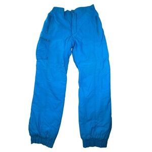 VTG Glisse Blue Insulated Ski Pants‎ Womens L 35x33 Made in Korea Snow Pants
